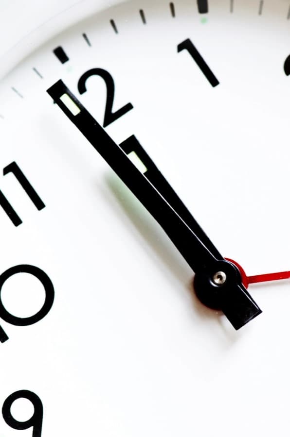Close-up of a clock face